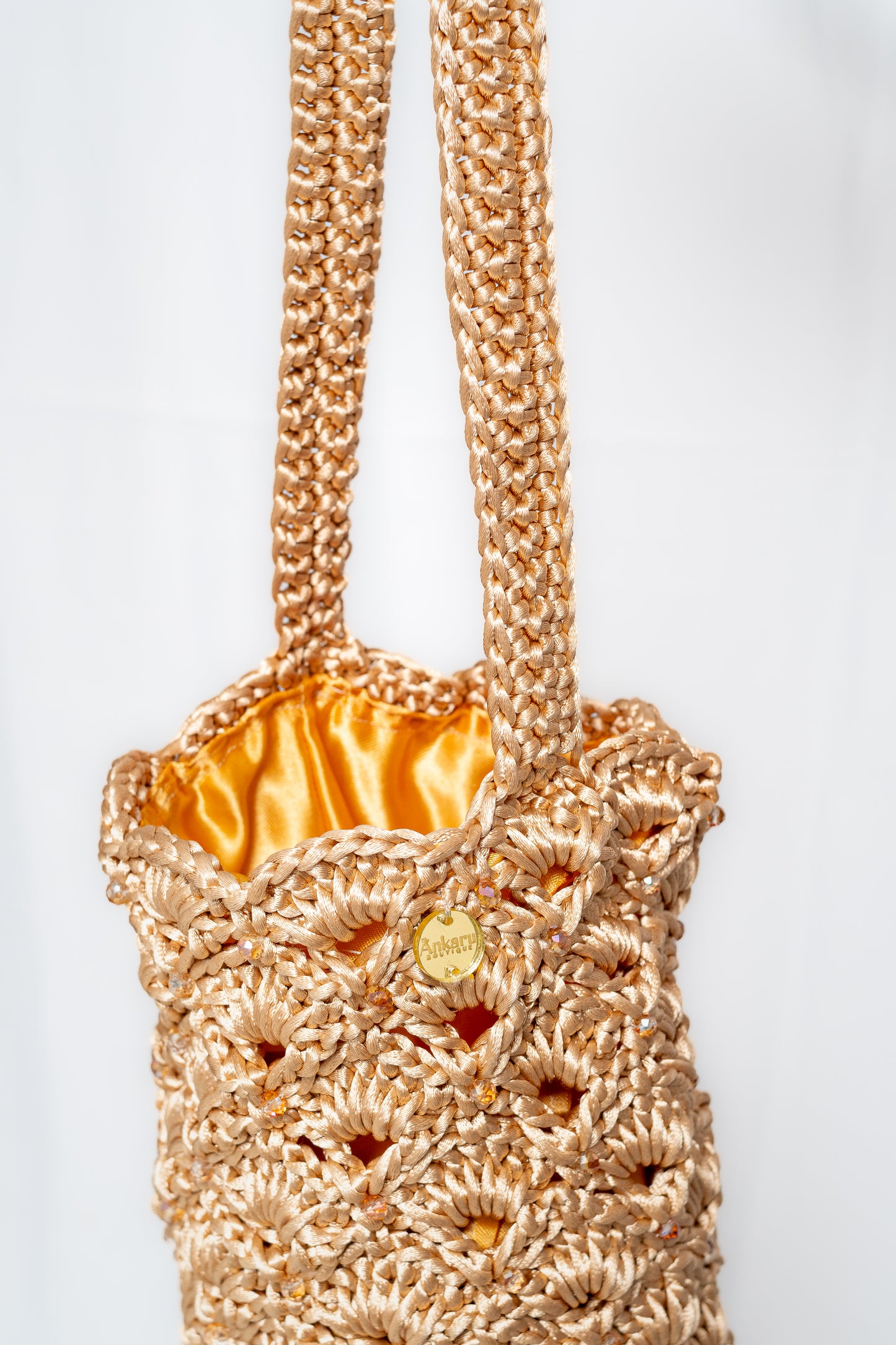 Mochila tejido piña beige AVA
